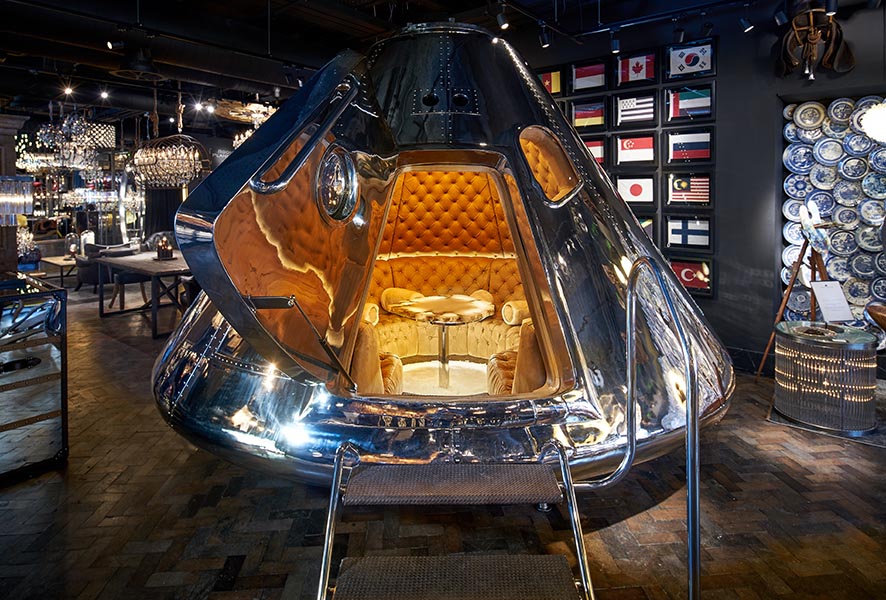 Timothy Oulton spaceship capsule